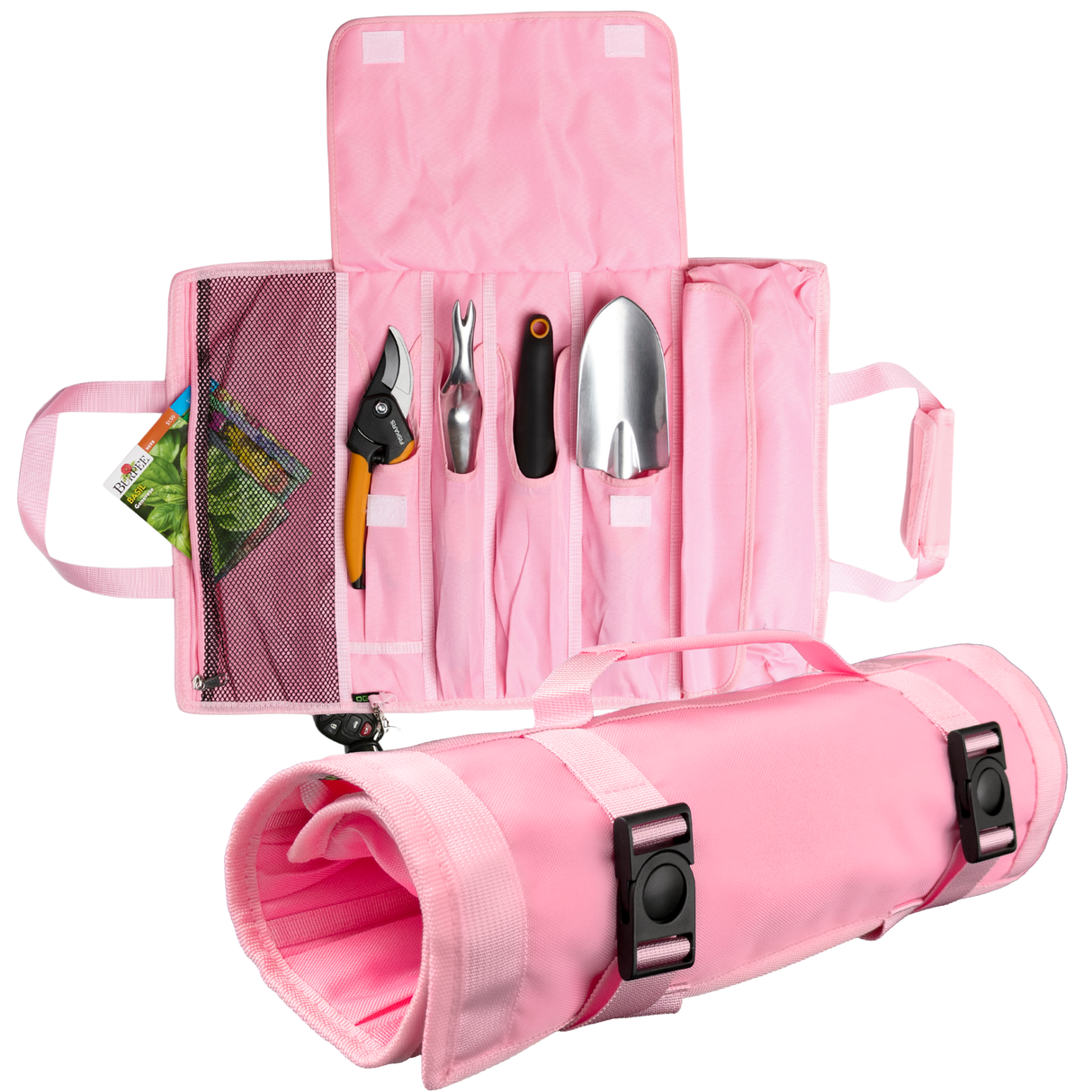 Pink | Roll up garden tool bag