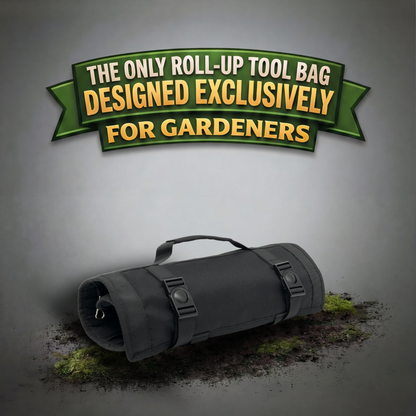 Black | roll up garden tool bag